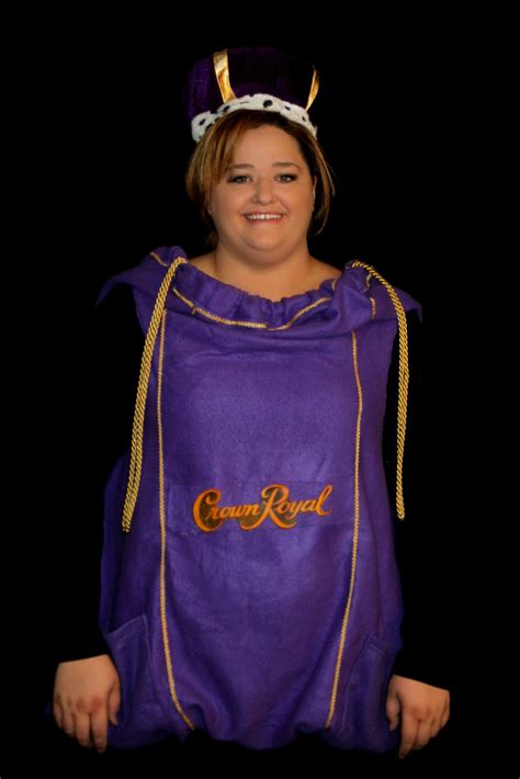 Diy Crown Royal Bag Costume Made From A Purple Snuggie Halloween