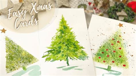 How To Paint Christmas Trees The Easy Way Beginners Watercolor