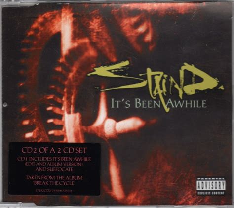 Staind Its Been Awhile 2001 Cd2 Cd Discogs