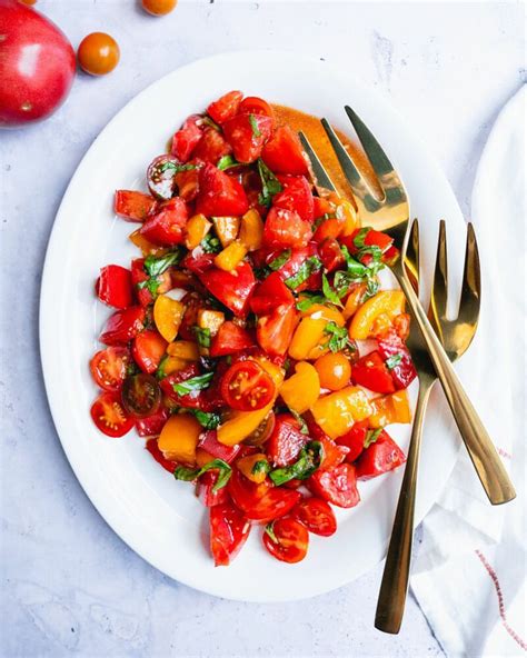 This Tomato Basil Salad Captures The Magic Of The Season Marinate The