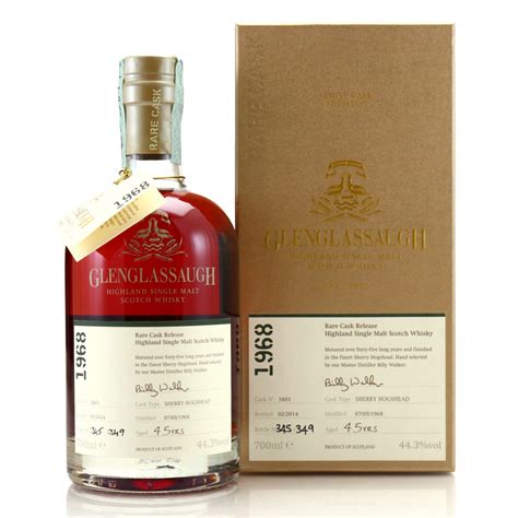 glenglassaugh 1968 single sherry cask 45 year old 1601 whisky auctioneer