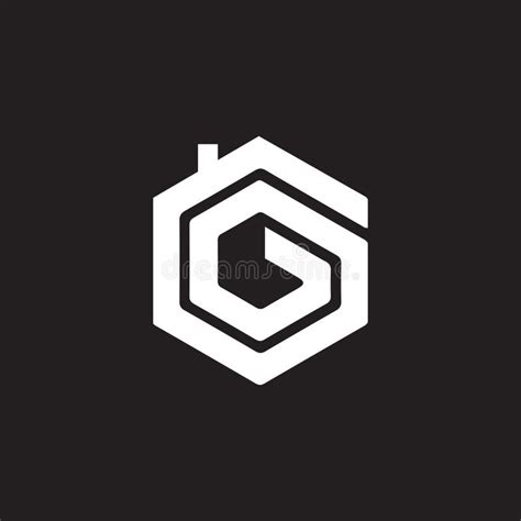 Cg Letter Logo Design On Black Backgroundcg Creative Initials Letter