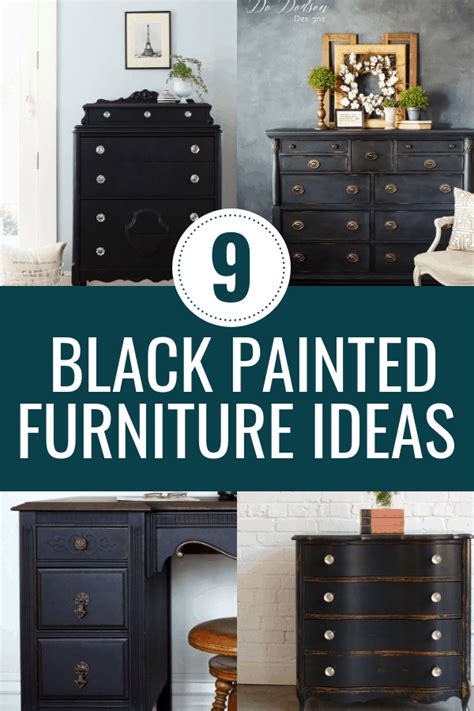 9 Black Painted Furniture Projects Black Painted Furniture Black
