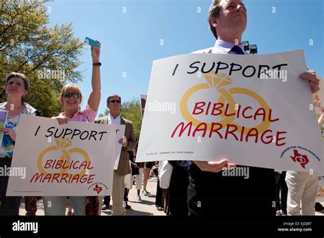 Austin Texas Usa 23rd March 2015 Anti Gay Marriage Protesters Hold Signs As Controversial
