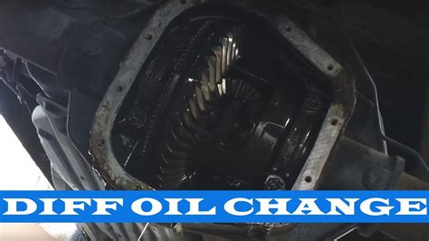 Ford F Rear Differential Gear Oil Change Youtube