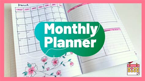How To Make A Monthly Planner Using Notebook Monthly Planner Layout