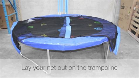 Trampoline Net How To Assemble A Trampoline Net Youtube