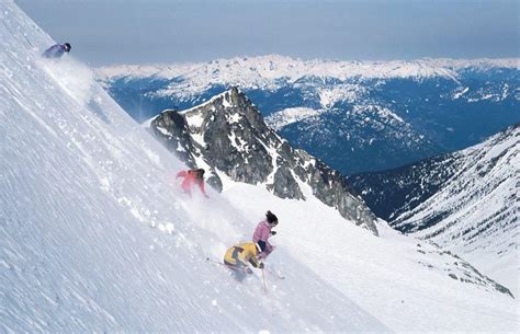 Alpine Skiing Whistler Blackcomb Mountains North Vancouver British