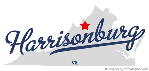 Map Of Harrisonburg Va Virginia