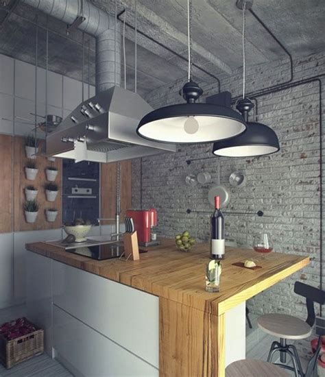 Industrial Lighting With Raw Ceiling Industrial Style Interior Loft