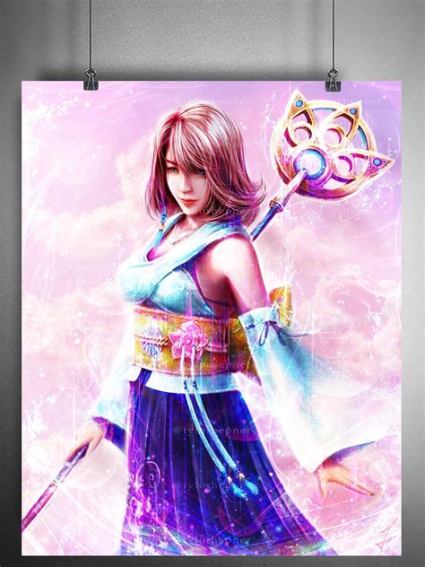 Yuna Final Fantasy X Limited Edition Fine Art Print Ffx Poster Etsy