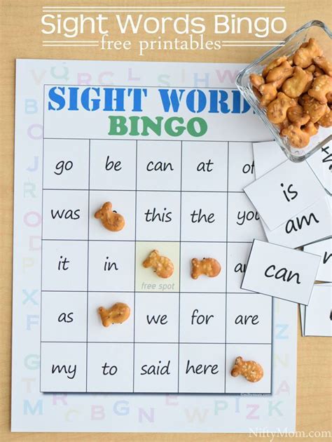 Sight Words Bingo With Free Printables Sight Word Bingo Word Bingo
