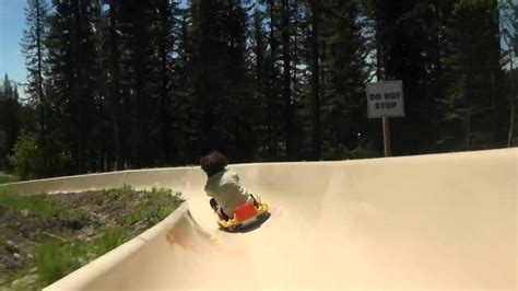 Alpine Slide At Whitefish Mountain Resort Youtube