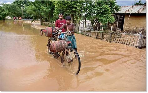Third Wave Of Floods Hits 300000 Across The State Of Assam India