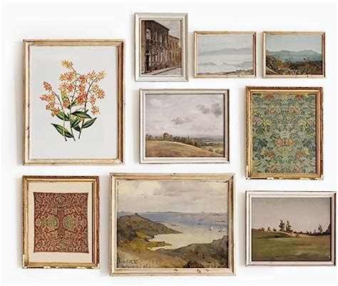 Set Of 9 French Country Prints For Wall Decor Landscape