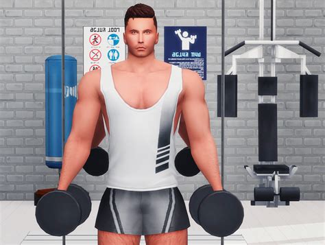 Soloriya Dumbbels And Barbell Pose Accessories Sims 4