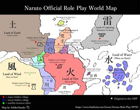 Naruto Rp World Map By Soldiersasuke On Deviantart Naruto World Map