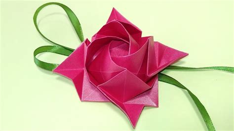 Origami Ideas How To Make Origami Rose Youtube
