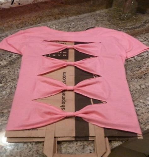 ~diy~ Bow Back Shirt Doing This To My 4th Of July Shirt With