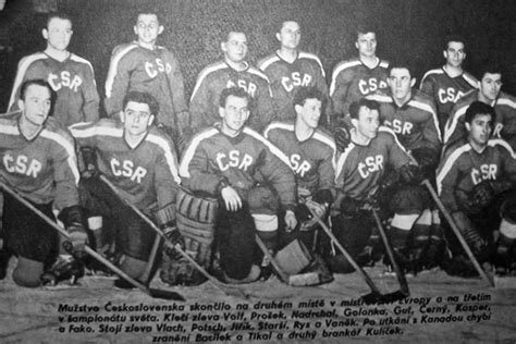 Czechoslovakia National Hockey Team 1959 Národní Hokejový Tým