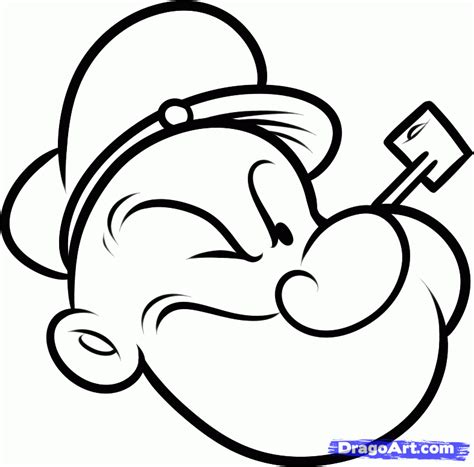 How To Draw Popeye Easy Step 710000001357015 786×775 Easy