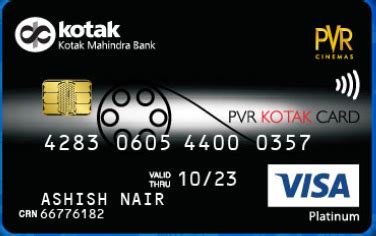 Once you have applied for a credit card, visit the bank's website and proceed to the credit card section. Kotak PVR Platinum Credit Card - Review, Details, Offers, Benefits, Fees, How To Apply ...