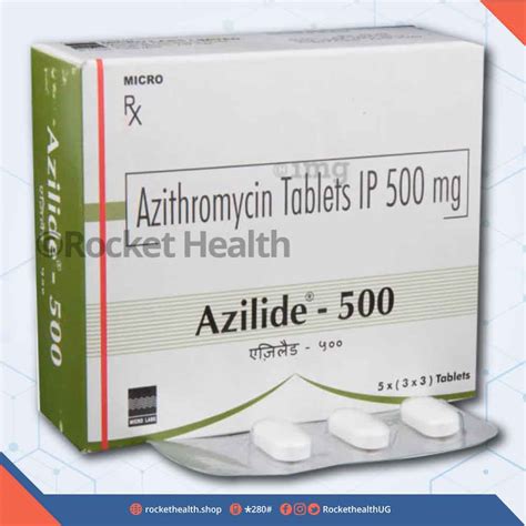 Azithromycin 500mg Azilidezaha Tablets 3s Rocket Health