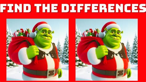 🎅 Christmas 🎄 Spot The Difference Find The Differences Christmas