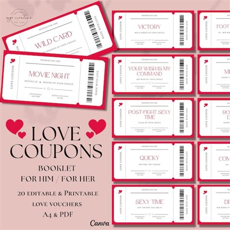 Love Coupon Book Etsy