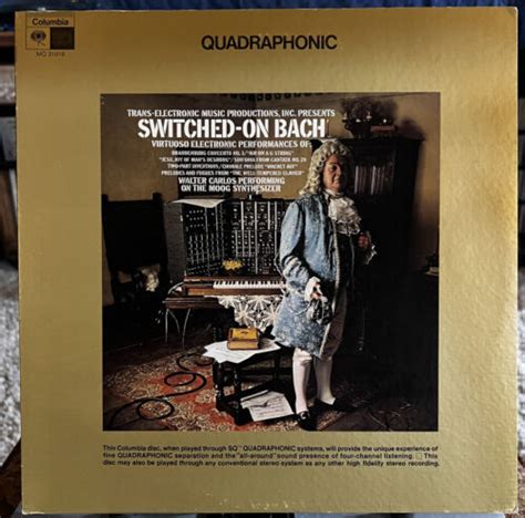 Walter Carlos Switched On Bach Lp Cbs Quadraphonic Mq 31018 1972 Nm Ebay