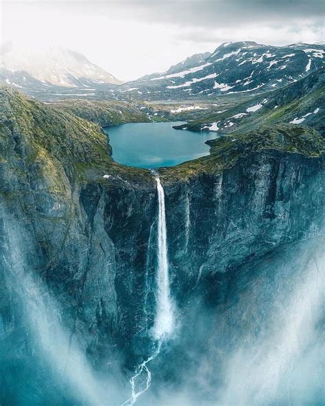 Impressive Waterfall In Norway 🇳🇴 📷 Skeyephoto Ig Waterfall
