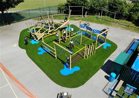 Trim Trails And Climbing Frames For Schools Pentagon Play