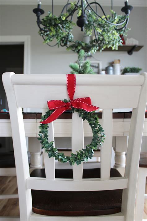 Christmas Wreath Chair Backs The Holtz House