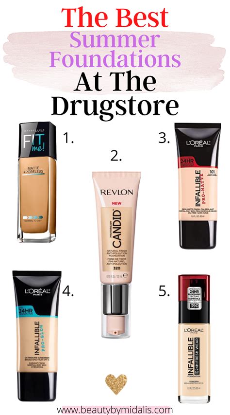 The Best Summer Foundations At The Drugstore Summer Foundation Best
