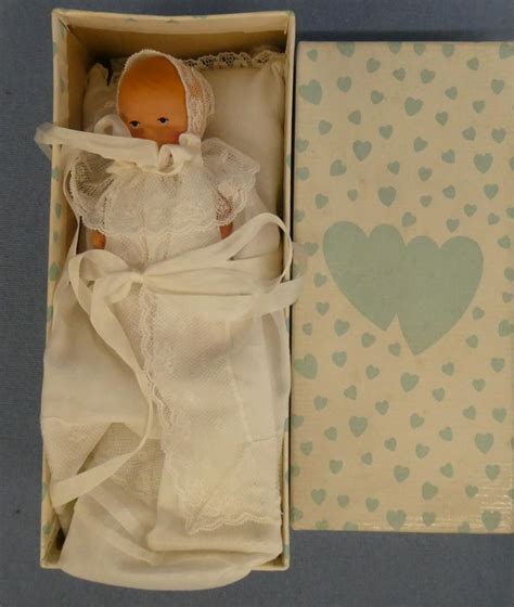 Porcelain Baby In Christening Outfit Nancy Ann Story Book Dolls And
