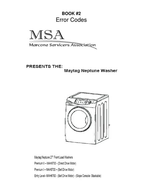 Maytag Washer Code F09 E01 Easy Diy Fix Washing Machine Not Draining