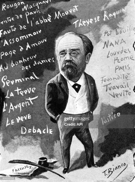 Caricature De Lécrivain Français Emile Zola News Photo Getty Images