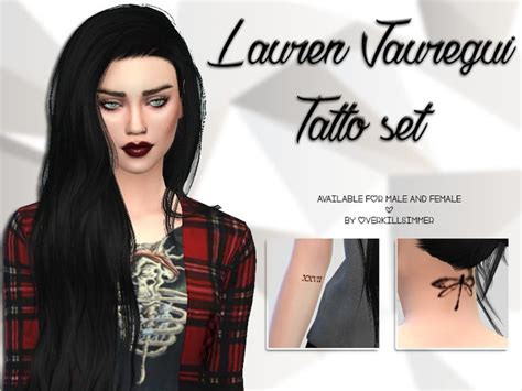 Overkillsimmer Lauren Jauregui Sims 4 Tattoos Lauren