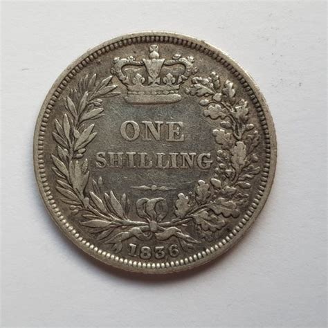 1836 King William Iv Silver Shilling M J Hughes Coins