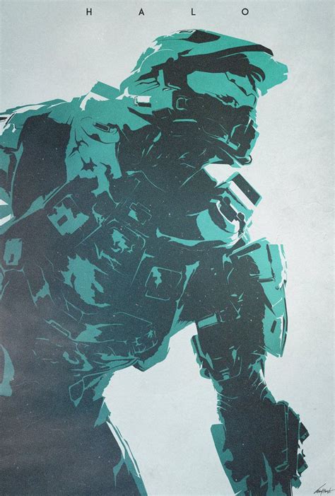 Halo Game Halo Geek Culture Halo Poster Digital Artist Digital Painting Halo Spartan