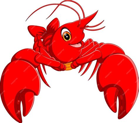 Premium Vector Cute Lobster Cartoon