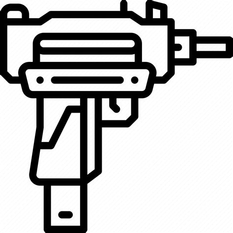 Gun Military Pistol Uzi Weapon Icon Download On Iconfinder