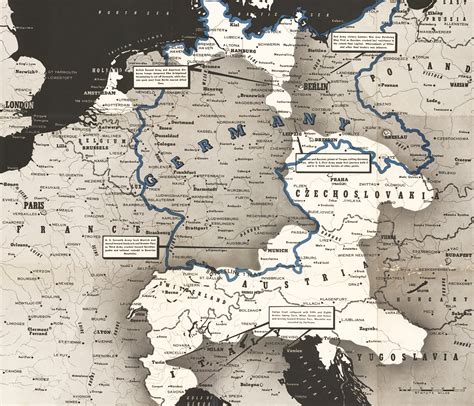 Germany map by googlemaps engine: 1945 Germany map - Never Was