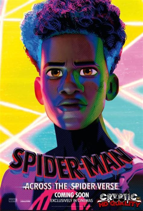 Miles Morales Spider Man Across The Spider Verse Character Poster Spider Man Photo