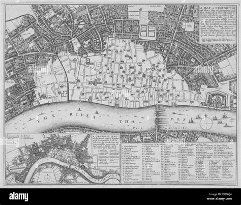 London Map Seventeenth Century Black And White Stock Photos And Images