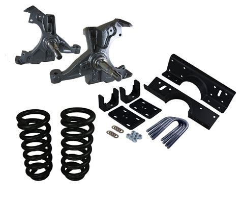 Deluxe Lowering Kit For 73 To 87 Chevy Gmc C10 With A 1 Rotor 4