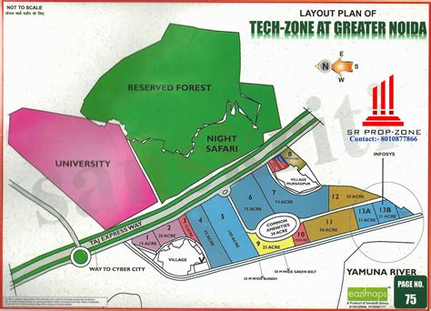 Tech Zone At Greater Noida Layout Plan Hd Map ~ Industry Seller