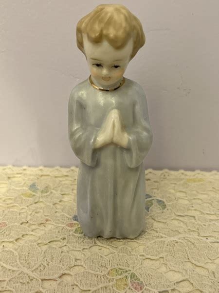 Free Vintage Ceramic Boy Praying Free Usa Shipping Other