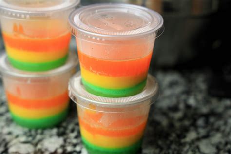 Rainbow Jello Shots