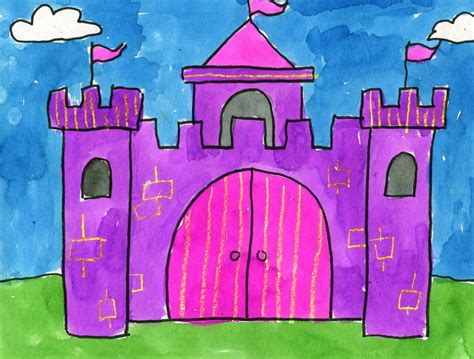 Draw An Easy Castle · Art Projects For Kids